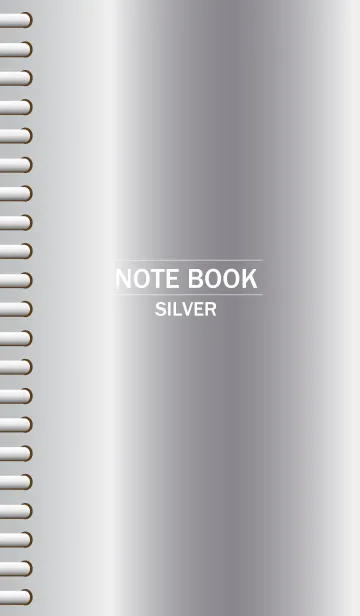 [LINE着せ替え] NOTEBOOK-SILVER-の画像1
