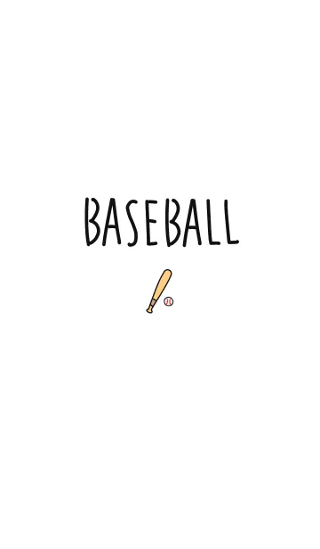 [LINE着せ替え] 野球・シンプルの画像1