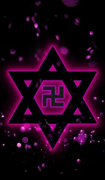 [LINE着せ替え] △▽卍MANJI Star of David Pink卍△▽の画像1