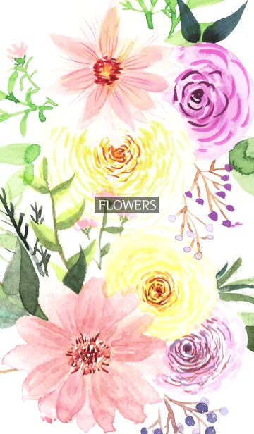 water color flowers_241の着せ替えメイン画像