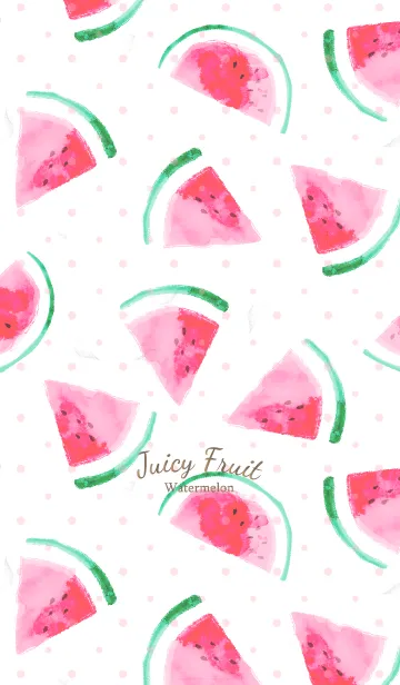 [LINE着せ替え] Juicy Fruits -Watermelon-の画像1