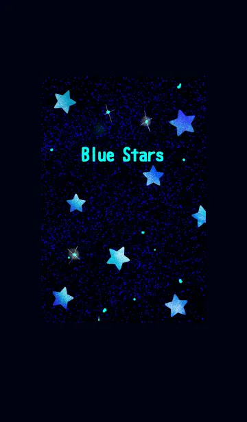 [LINE着せ替え] 青い星空の画像1