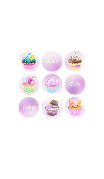[LINE着せ替え] lovely cupcakeの画像1