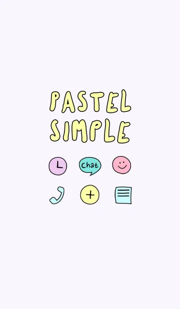 シンプルパステル iconの着せ替えメイン画像