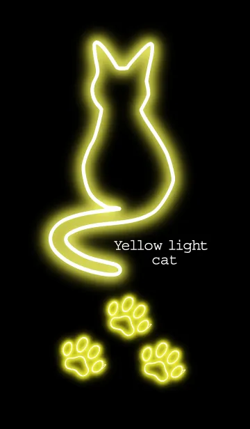 [LINE着せ替え] Yellow light catの画像1