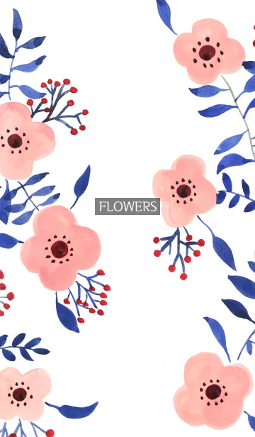 [LINE着せ替え] water color flowers_247の画像1