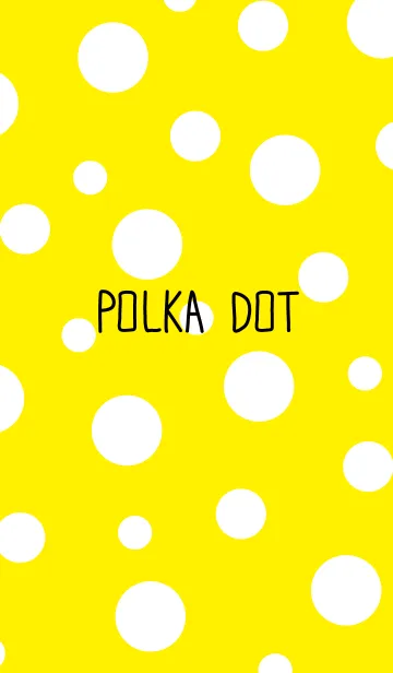 [LINE着せ替え] 水玉-黄色-の画像1