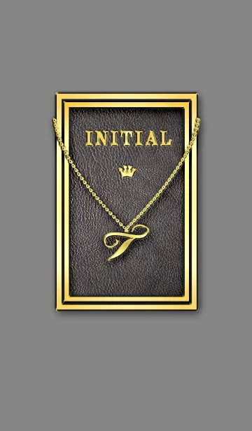 [LINE着せ替え] ゴールド T ☆ イニシャルの画像1