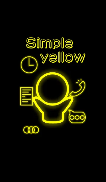 [LINE着せ替え] Simple yellow！の画像1