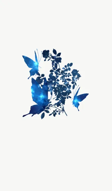 [LINE着せ替え] BUTTERFLY AND FLLOWERの画像1