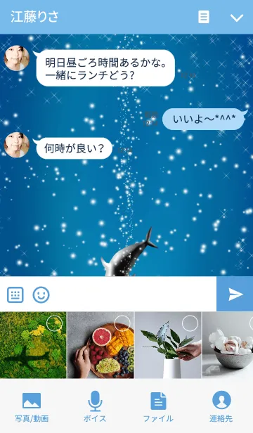 [LINE着せ替え] イルカの世界＊ 第六章の画像4