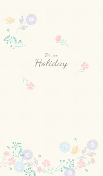 [LINE着せ替え] Flower holidayの画像1