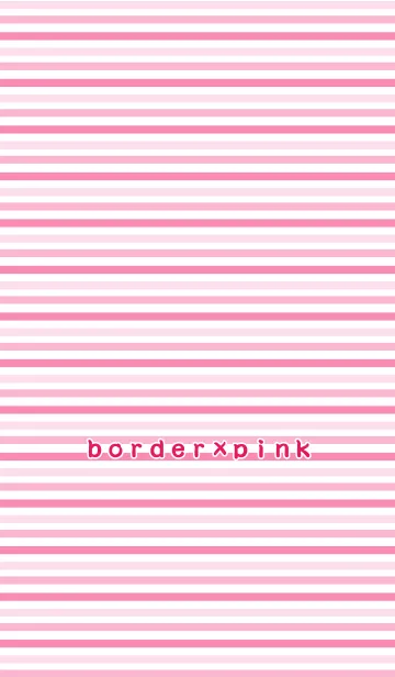 [LINE着せ替え] border×pinkの画像1