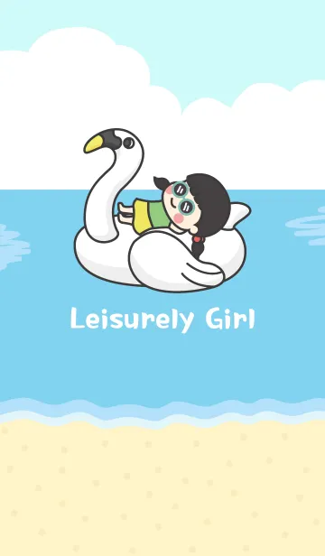 Enjoy the Summer with Leisurely Girl 2の着せ替えメイン画像