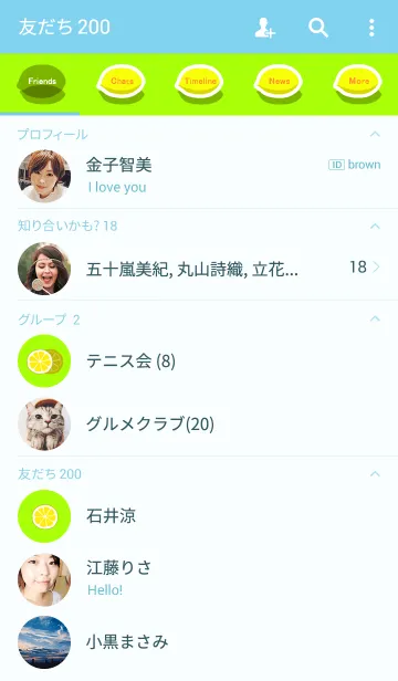 [LINE着せ替え] レモン ～ ライムグリーンの画像2
