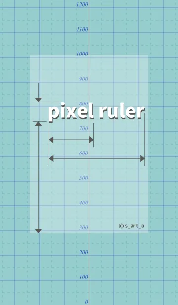 [LINE着せ替え] pixel rulerの画像1