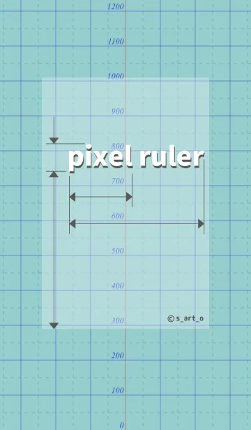 pixel rulerのLINE着せ替え