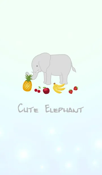 [LINE着せ替え] 象は果物を食べますの画像1