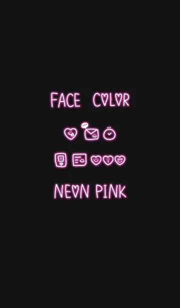 FACE COLOR NEON PINKの着せ替えメイン画像