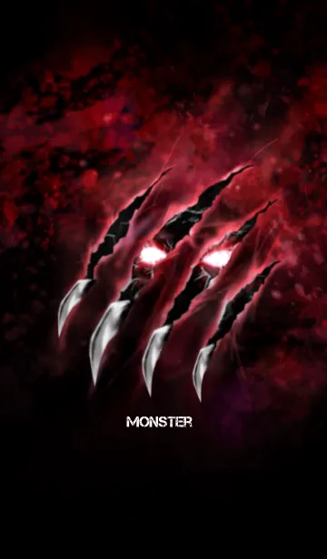 [LINE着せ替え] Monster x Monster Ver.2 Redの画像1