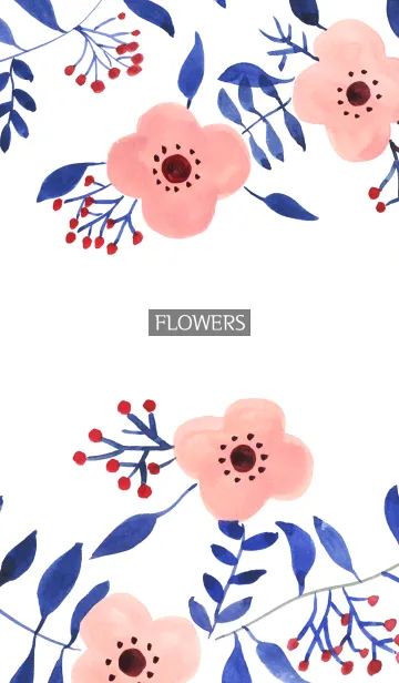 [LINE着せ替え] water color flowers_246の画像1