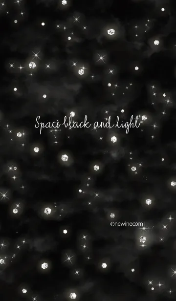 [LINE着せ替え] スペースブラック アンド ライトの画像1