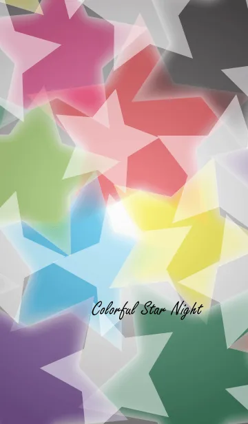 [LINE着せ替え] Colorful Star Nightの画像1
