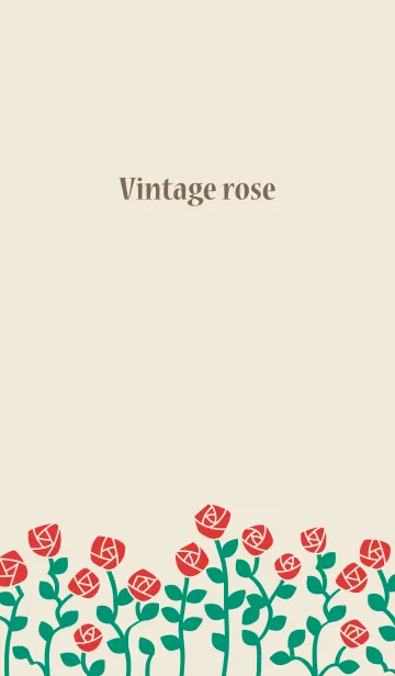 [LINE着せ替え] Vintage rose 2の画像1