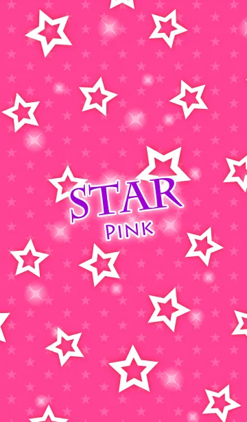 シンプルな星柄の着せかえ-ピンク-の着せ替えメイン画像