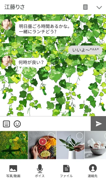 [LINE着せ替え] Loofah ~ヘチマ~の画像4