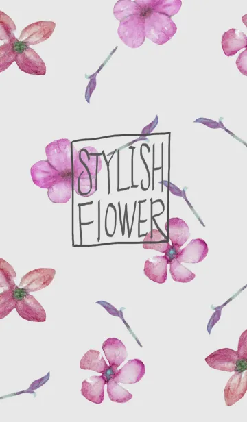 [LINE着せ替え] Stylish flowerの画像1