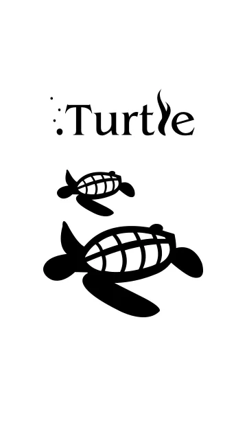 [LINE着せ替え] Turtle-WHITE-の画像1