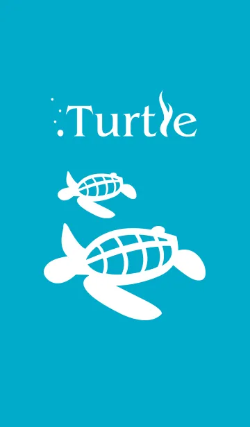 [LINE着せ替え] Turtle Theme-BLUE-の画像1