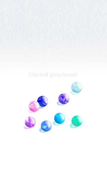 [LINE着せ替え] Cracked glass beadsの画像1