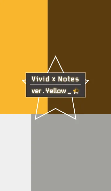 [LINE着せ替え] Vivid x Notes ver.yellowの画像1