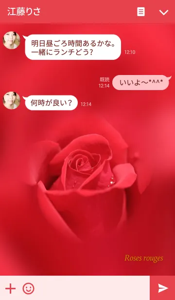 [LINE着せ替え] Roses rouges 〜真っ赤なバラ〜の画像3