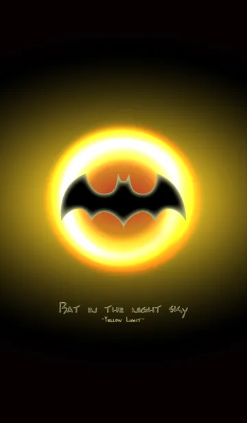 [LINE着せ替え] Bat in the night sky -Yellow Light-の画像1