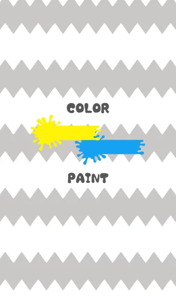 [LINE着せ替え] COLOR PAINT YELLOW-BLUEの画像1
