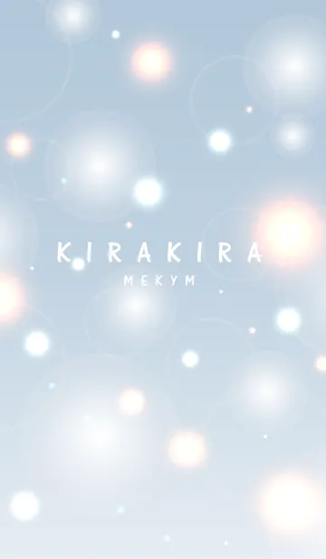 [LINE着せ替え] K I R A K I R A -Milky Blue-の画像1