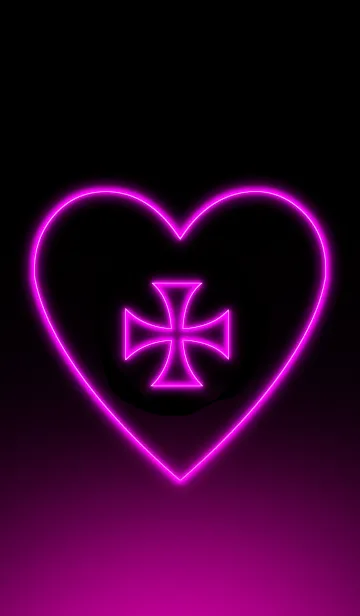 [LINE着せ替え] Cross Heart Pink3の画像1