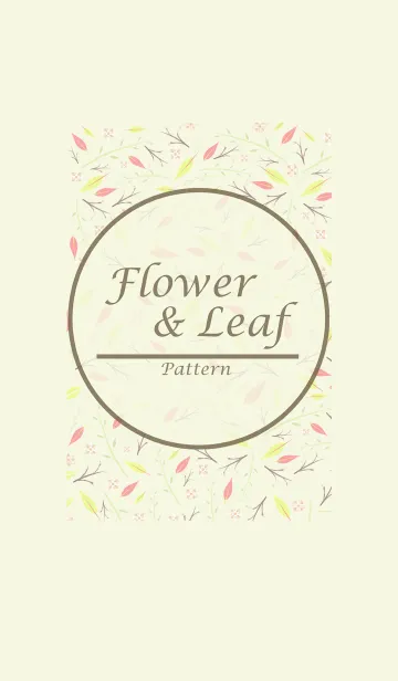 [LINE着せ替え] Flower ＆ Leaf Patternの画像1