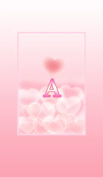 [LINE着せ替え] イニシャルピンク・Aの画像1