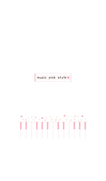 [LINE着せ替え] music pink styleの画像1