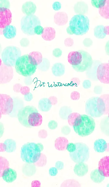 [LINE着せ替え] ドットウォーターカラー11の画像1