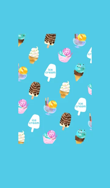 [LINE着せ替え] Happy Ice Creamの画像1