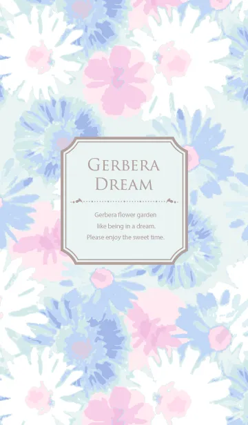 [LINE着せ替え] Gerbera Dream -Blue-の画像1