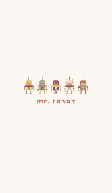 [LINE着せ替え] MR. ROBOT (BROWN)の画像1