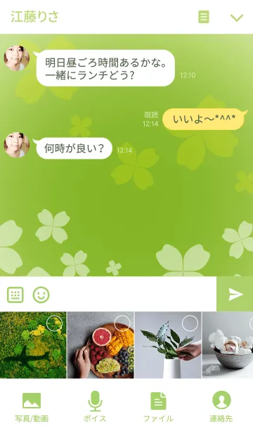 [LINE着せ替え] Dream in the green garden.の画像4