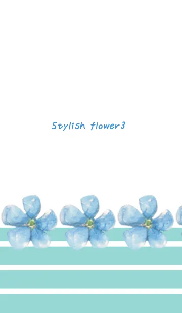 [LINE着せ替え] Stylish flower3の画像1