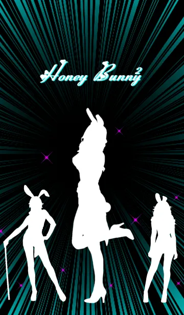 [LINE着せ替え] Honey Bunny-2-Blueの画像1